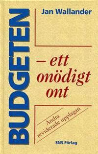 LIBRIS - Budgeten - ett onödigt ont